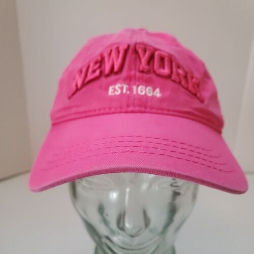 New York Pink Baseball Hat Adjustable Cap New York Pink Baseball Hat Adjustable Cap